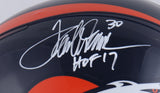 Terrell Davis Signed Denver Broncos Full Size Helmet Inscrbd "HOF 17" (JSA COA)