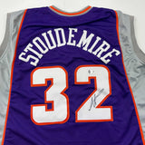 Autographed/Signed Amare Stoudemire Phoenix Purple Jersey Beckett BAS COA