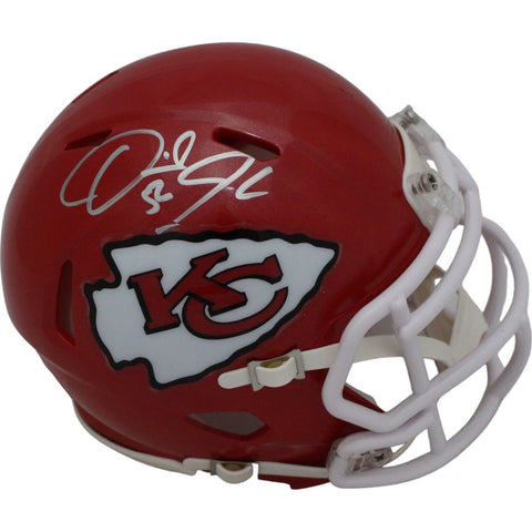 Derrick Johnson Signed Kansas City Chiefs Mini Helmet Beckett 44944