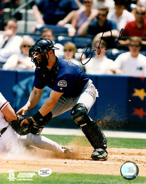 Ben Petrick Autographed/Signed Colorado Rockies 8x10 Photo 35913