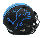 TJ Hockenson Signed Detroit Lions Speed Authentic Eclipse NFL Helmet