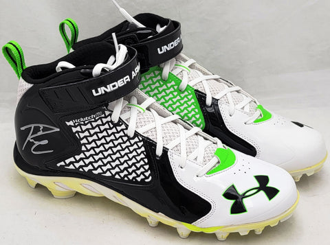 Russell Wilson Autographed Under Armor Cleats Seahawks Size 12.5 RW Holo 42126