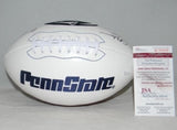 CURT WARNER AUTOGRAPHED SIGNED PENN STATE NITTANY LIONS LOGO FOOTBALL JSA