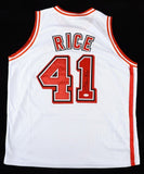 Glen Rice Signed Miami Heat White Jersey (JSA COA) 3xNBA All-Star Small Forward