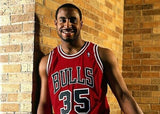 Jason Caffey Signed Chicago Bulls Red Jersey Inscribed "2x NBA Champs" (Beckett)