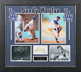 Dodgers Sandy Koufax Authentic Signed & Framed 1.75x3.25 Cut Sig BAS #A70438