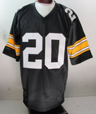 Rocky Bleier Signed/Inscr Black Custom Steelers Football Jersey Becket 191565