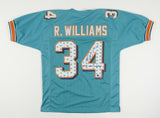 Ricky Williams Signed Miami Dolphin Jersey Ins Smoke Weed Everyday (Beckett COA)