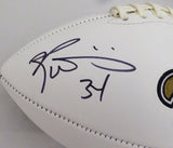 RICKY WILLIAMS AUTOGRAPHED NEW ORLEANS SAINTS WHITE LOGO FOOTBALL BECKETT 131952