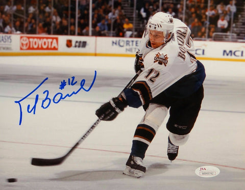 Peter Bondra Autographed 8x10 Washington Capitals Shooting Photo- JSA W Auth