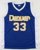 David Thompson Signed Denver Nuggets Jersey Inscribed "HOF 96" (JSA COA)