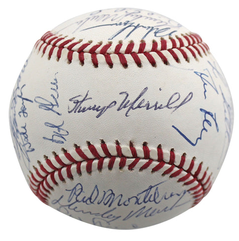 1991 Yankees (29) Mattingly, Nettles, Leyritz Signed Oal Baseball BAS #AC01902