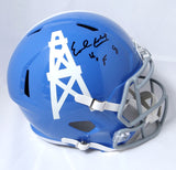 Earl Campbell Autographed Houston Oilers 60-62 TB Speed Helmet w/HOF-JSA W