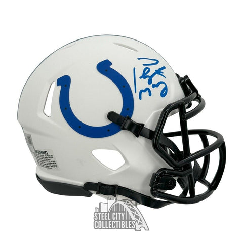 Peyton Manning Autographed Indianapolis Lunar Eclipse Mini Helmet - Fanatics