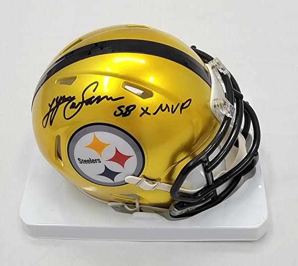 Lynn Swann Autographed Pittsburgh Steelers Flash Mini Helmet W/SB X MVP Beckett