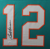 BOB GRIESE (Dolphins teal SKYLINE) Signed Autographed Framed Jersey JSA