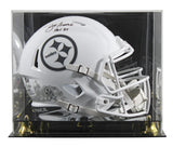 Steelers Joe Greene "HOF 87" Signed STS III F/S Speed Rep Helmet W/ Case BAS Wit