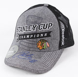 Patrick Kane Signed Blackhawks 2013 Stanley Cup Hat / 3xNHL Stanley Cup Champion