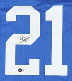 Zack Moss Signed Indianapolis Colts Jersey (Beckett) 2020 3rd Round Draft Pck RB