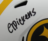 George Pickens Autographed Full Size Lunar Replica Helmet Steelers Beckett