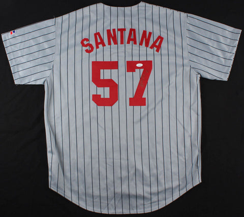 Ervin Santana Signed Twins Russell Athletic Jersey (JSA COA) Minnesota Pitcher