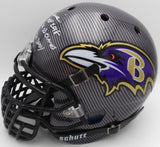 Ray Lewis Autographed Full Size Authentic Helmet Ravens W/Stats Beckett