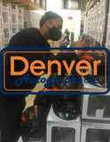Drew Lock Sutton & Jeudy Signed Broncos Authentic Eclipse Helmet JSA 29661