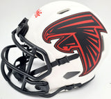 KYLE PITTS AUTO FALCONS LUNAR ECLIPSE WHITE SPEED MINI HELMET BECKETT 194403