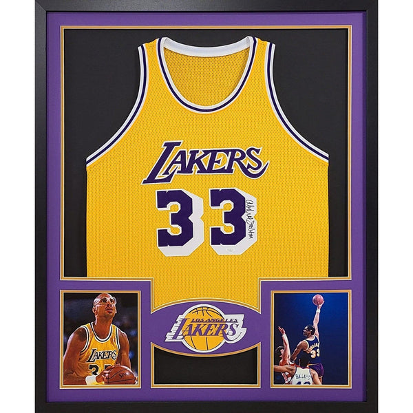 Kareem Abdul-Jabbar Autographed Signed Framed Lakers Front Jersey JSA