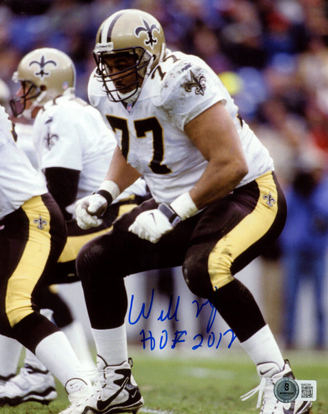 Willie Roaf Autographed New Orleans Saints 8x10 Photo HOF Beckett 47821