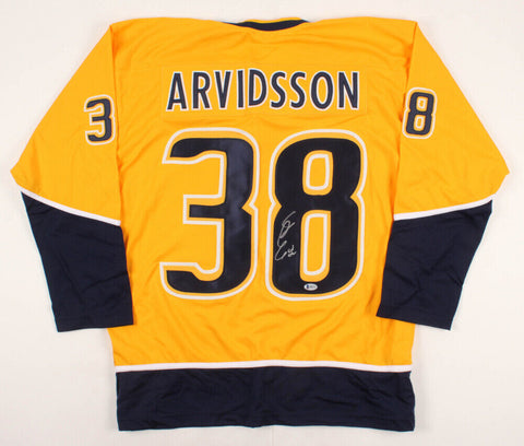 Viktor Arvidsson Signed Nashville Predators Jersey (Beckett COA)Preds Right Wing