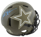 Cowboys Deion Sanders Signed Salute To Service F/S Speed Proline Helmet BAS Wit