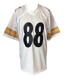 Emmanuel Sanders Pittsburgh Signed White Football Jersey JSA