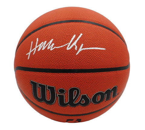 Hakeem Olajuwon Signed Houston Rockets Wilson Indoor/Outdoor NBA Basketball