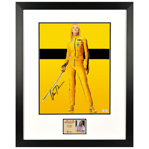 Uma Thurman Autographed Kill Bill The Bride Challenge 11x14 Framed Photo