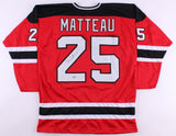 Stefan Matteau Signed New Jersey Devil Jersey (First Class Autographs) Left Wing