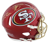 49ers Patrick Willis "3x Insc" Signed Flash F/S Speed Proline Helmet BAS Witness