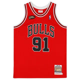 Dennis Rodman Autographed Bulls Finals Patch Authentic Jersey Fanatics