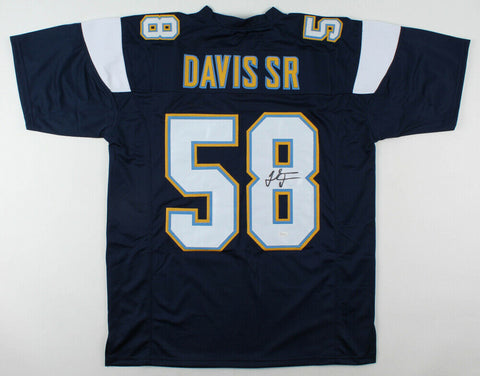 Thomas Davis Sr. Signed Los Angeles Chargers Jersey (JSA COA) 3xPro Bowl L.B