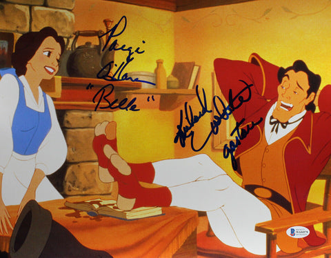 Paige O'Hara & Richard Signed Beauty & Beast 11x14 Photo Belle Gaston BAS 25884