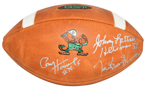 JOHNNY LATTNER PAUL HORNUNG TIM BROWN SIGNED NOTRE DAME IRISH NCAA FOOTBALL