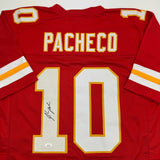 Autographed/Signed Isiah Pacheco Kansas City Red Football Jersey JSA COA