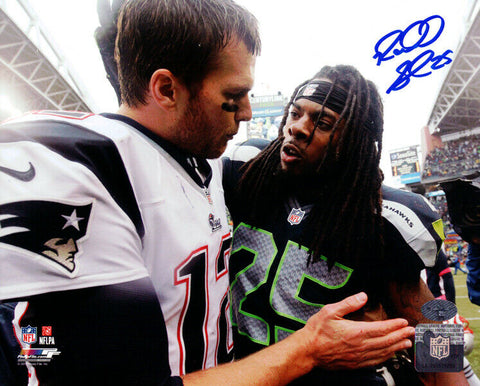 RICHARD SHERMAN AUTOGRAPHED 8X10 PHOTO SEATTLE SEAHAWKS RS HOLO STOCK #89539