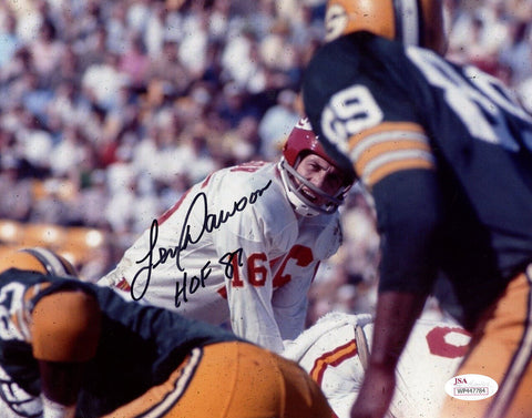 Len Dawson Autographed Kansas City Chiefs 8x10 Photo HOF JSA 48521