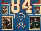 FRAMED HOUSTON OILERS HAYWOOD JEFFIRES AUTOGRAPHED SIGNED JERSEY JSA COA