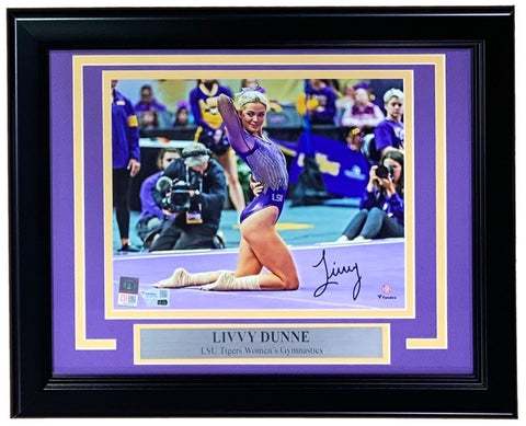 Livvy Dunne Signed Framed 8x10 LSU Tigers Photo Fanatics