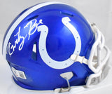 Kwity Paye Autographed Colts Flash Speed Mini Helmet #-Beckett W Hologram *White