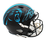 Steve Smith Sr Signed Panthers Speed Full Size ALT Black Helmet "Agent 89" Insc