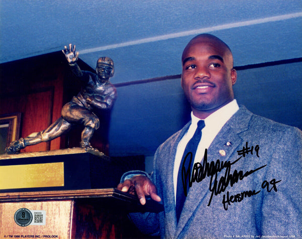 Rashaan Salaam Signed Colorado Buffaloes 8x10 Photo Heisman BAS 47260