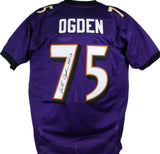 Jonathan Ogden Autographed Purple Pro Style Jersey w/ HOF-Beckett W Hologram